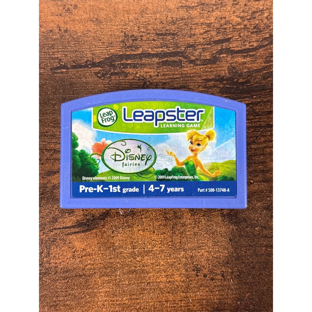 LeapFrog Leapster Disney Fairies Tinker Bell Game Cartridge Pre-K-1st